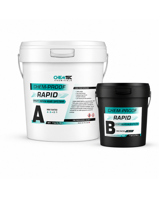 Chemtech Chem Proof Moisture Vapor Barrier 100% solids Fast Cure 3 Gallon Kit