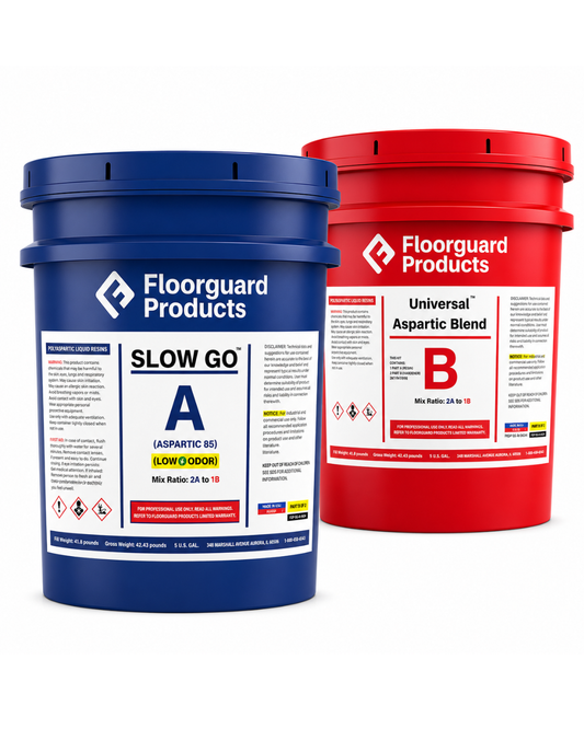 Floorguard Aspartic 85 Slow Go (LOW ODOR) - Wet Sample