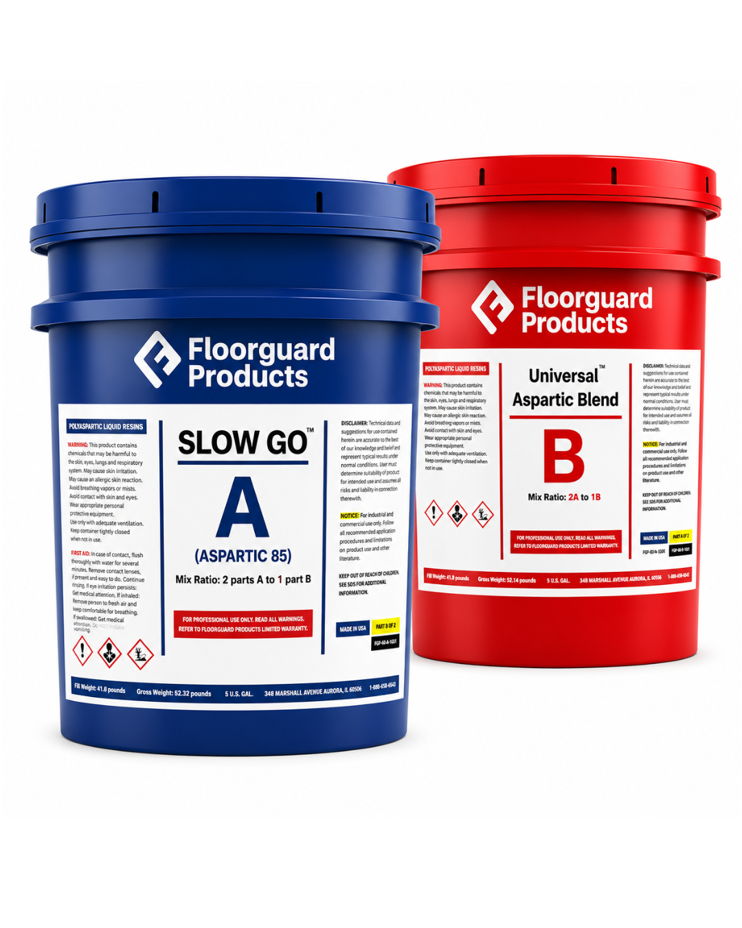 Floor Guard Aspartic 85 Slow Go® - 15 Gallon Kit